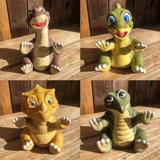 Land Before Time Rubber Toyset / リトルフット - TOYS u0026 JUNKS HAKIDAME