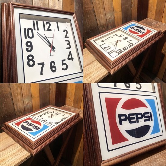 Vintage Pepsi Wall Clock / ペプシ 壁掛け時計 - TOYS & JUNKS HAKIDAME