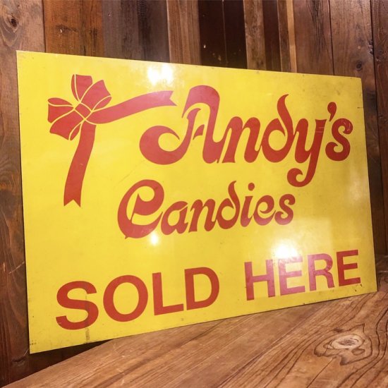 Andy’s Candies Tin Sign / 看板 サイン - TOYS & JUNKS HAKIDAME