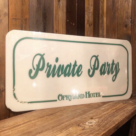 Opryland Hotel Plastic Sign / 看板 サイン - TOYS & JUNKS HAKIDAME