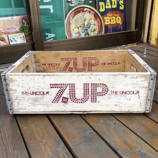 7up Wooden Crate / セブンアップ - TOYS & JUNKS HAKIDAME