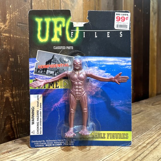 UFO Files Bendable Toy (B) / エイリアン 異星人 - TOYS & JUNKS HAKIDAME