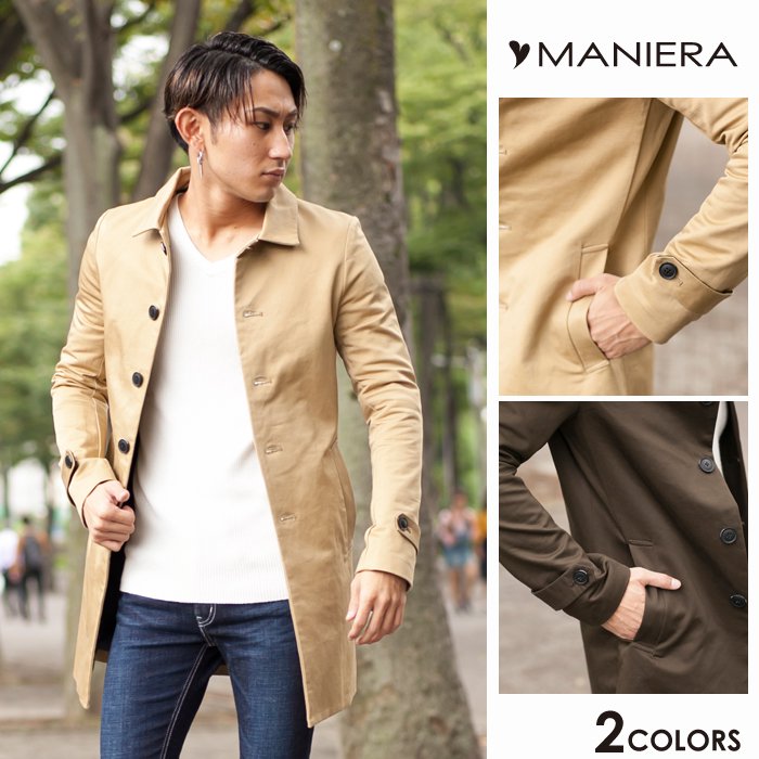 20％OFF【MANIERA】 ステンカラーコート / 全2色 - MANIERA