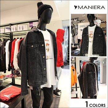 【予約販売】【MANIERA】BIGGジャン全2色 ストリートカジュアル Gジャン メンズ ファッション