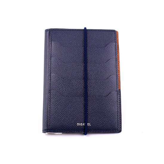 送料無料】DIGAWEL ディガウェル PASSPORT CASE Calf leather NAVY