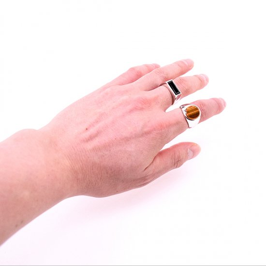 【正規TOMWOOD取扱い店】【正規取り扱い商品】 【送料無料】 TOMWOOD トムウッド Peaky Ring Polished Black  Onyx アクセサリー 指輪 レディース メンズ - katarino