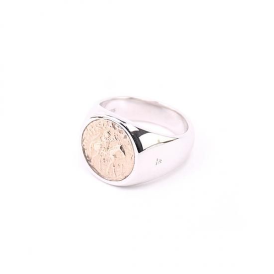 【アクセサリーフェア SALE 15%OFF】【正規取り扱い商品】【送料無料】 TOMWOOD Coin Ring Gold (M) 指輪 メンズ  レディース 定価79200円 - katarino