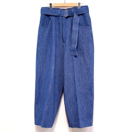 SALE 20% OFF】URU ウル ROVING DENIM BELTED PANTS INDIGO デニム SALE 20% OFF】URU ウル ROVING DENIM BELTED PANTS INDIGO デニム