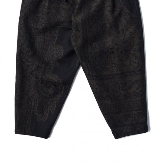 Ｐｒｅｍｉｕｍ Ｌｉｎｅ Paisley Jacquard Wool Himo Pants (NAVY