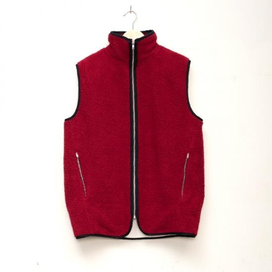 【SALE 30%OFF】【送料無料】 正規取扱い商品 CAMIEL FORTGENS CF.12.05.01 FLEECE VEST  BORDEAUX 21AW 定価58300円 - katarino