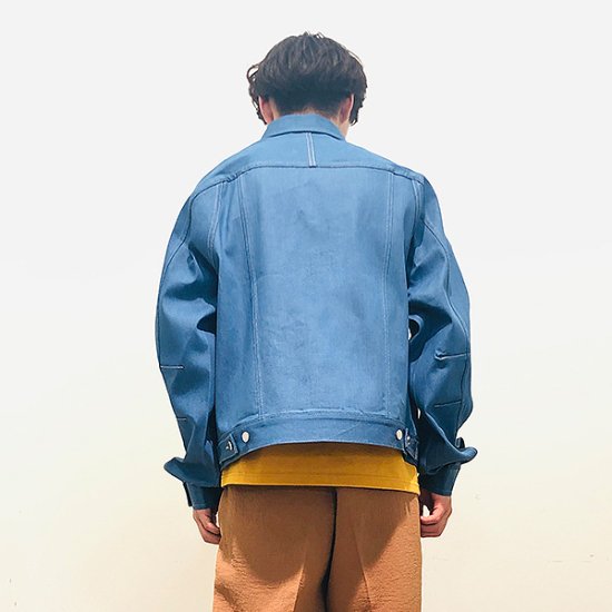 ストレート XS 青色 サックスブルー sax blue 21ss - スラックス