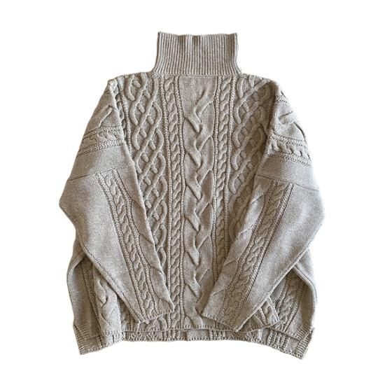 【送料無料】 sulvam サルバム SQ-K05-840 Over argyle knit BEIGE - katarino 激安ショップ Sulvam オーバーニット ニット/セーター