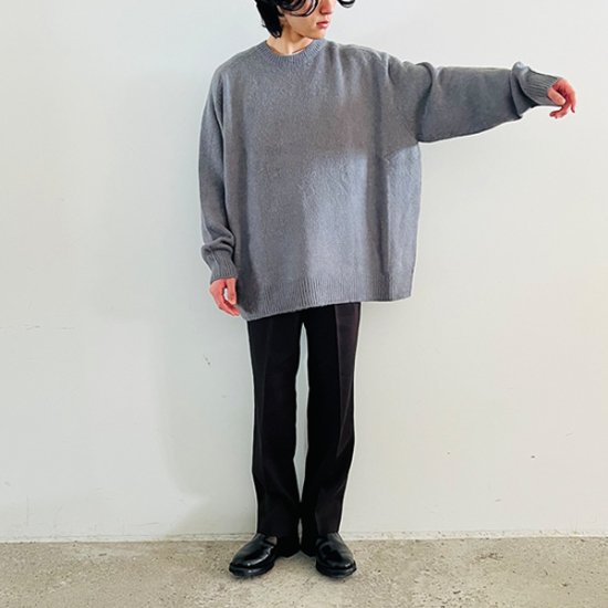 URU(ウル)/CREW NECK KNIT/Gray | www.myglobaltax.com