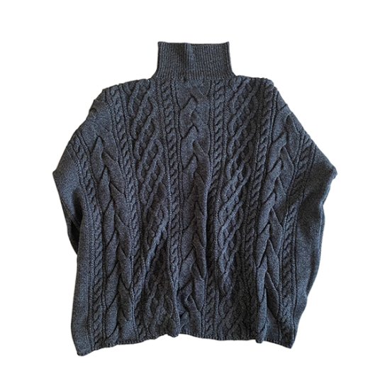 【クリアランスセール】【SALE 40%→50%OFF】【送料無料】 sulvam サルバム Over argyle knit CHARCOAL  22AW 定価52800円 - katarino
