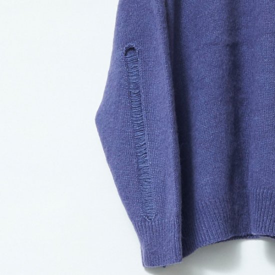 送料無料】URU ウル 23FUK06 CREW NECK KNIT L.PURPLE オーバーニット