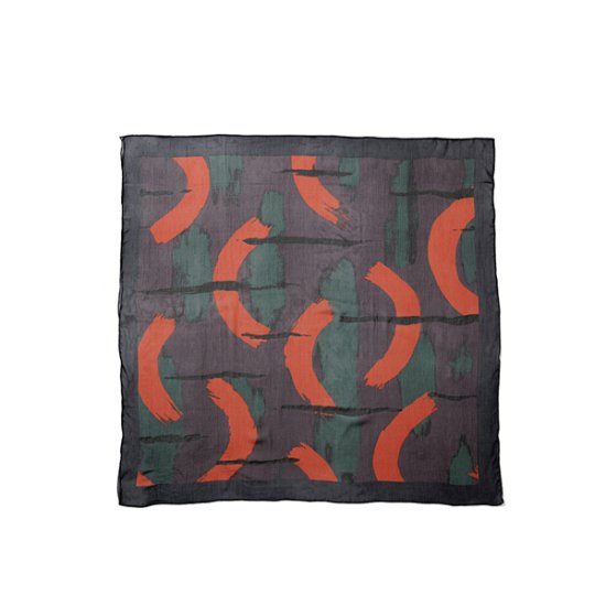 【送料無料】Sasquatchfabrix. サスクワッチファブリクス SILK SCARF CAMOUFLAGE 23AW-GOA-002 PLUM  - katarino