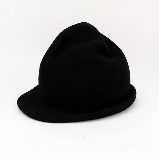 KAMILAVKA カミラフカ crumpled hat black - katarino
