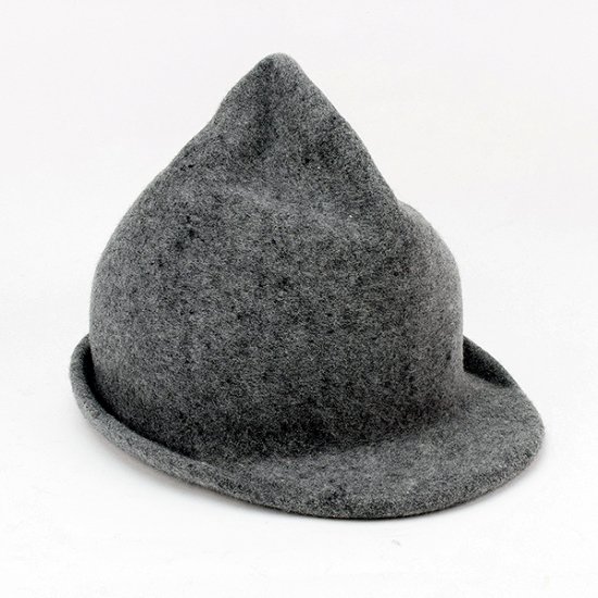 KAMILAVKA カミラフカ crumpled hat mix charcoal - katarino