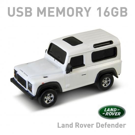 Land Rover Defender ホワイト 8GB USBメモリー オートドライブ