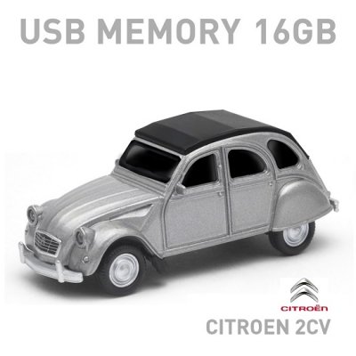 <img class='new_mark_img1' src='https://img.shop-pro.jp/img/new/icons6.gif' style='border:none;display:inline;margin:0px;padding:0px;width:auto;' />【16GB】シトロエン2CV USBメモリー 16GB グレー