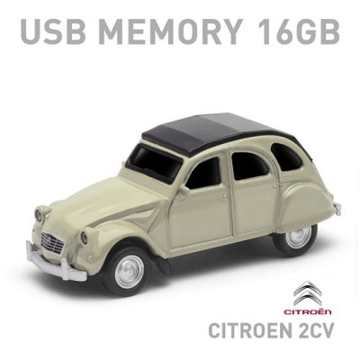 <img class='new_mark_img1' src='https://img.shop-pro.jp/img/new/icons6.gif' style='border:none;display:inline;margin:0px;padding:0px;width:auto;' />【16GB】シトロエン2CV USBメモリー 16GB ホワイト
