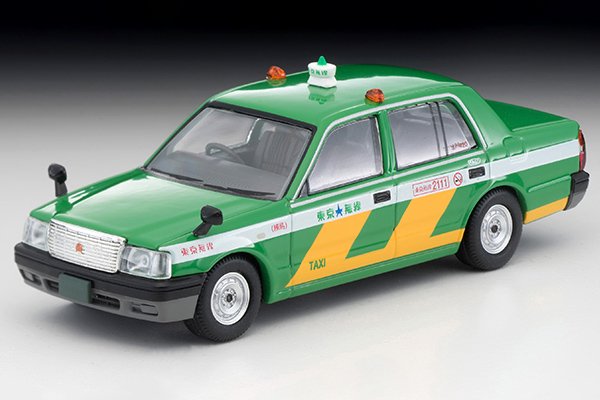 ミニカー Tomytec 1 64スケール トヨタ クラウンコンフォート 東京無線タクシー 緑