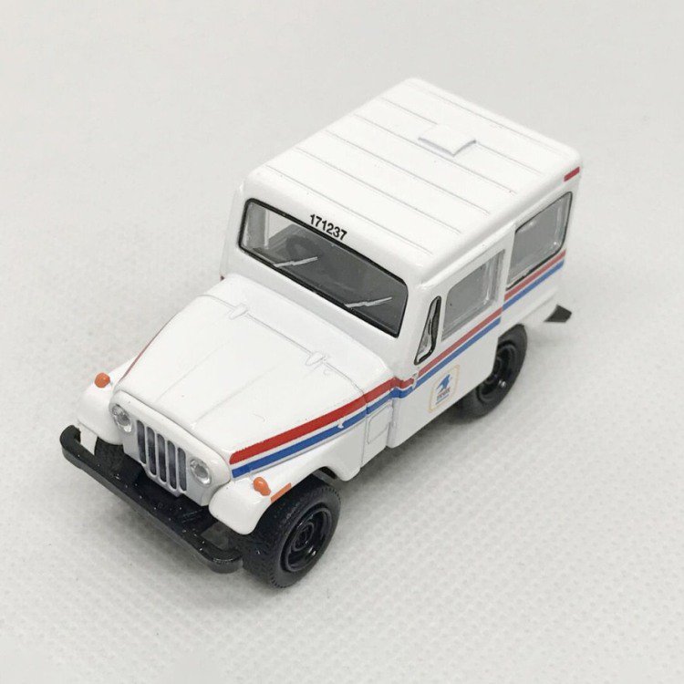 ミニカー GREENLIGHT 1/64スケール 1971 Jeep DJ-5 UNITED STATES POSTAL SERVICE