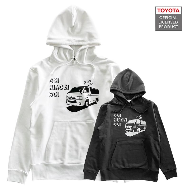 順次発送】スウェットパーカー トヨタハイエース 2202TY02-58 GO