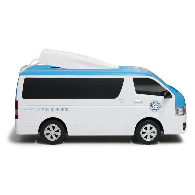 ティッシュケース トヨタハイエース JAF(日本自動車連盟) Ver