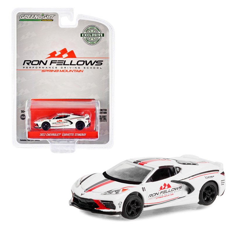 ミニカー GREENLIGHT 1/64スケール 2022 CHEVROLET CORVETTE STINGRAY RON fellows -  CAMSHOP.JP キャムショップ