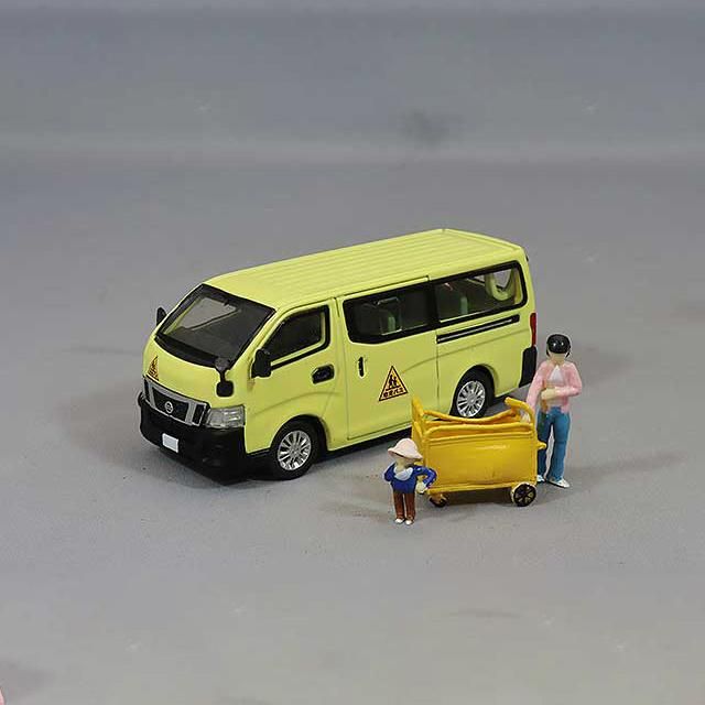 ミニカー 1/64スケール EraCar 日産 NV350 幼稚園バス バギー ミニカー 1/64スケール EraCar 日産 NV350 幼稚園バス バギー