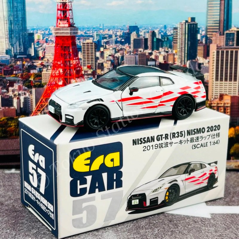 ミニカー 1/64スケール EraCar 日産 GT-R(R35) Nismo 2020 2019筑波
