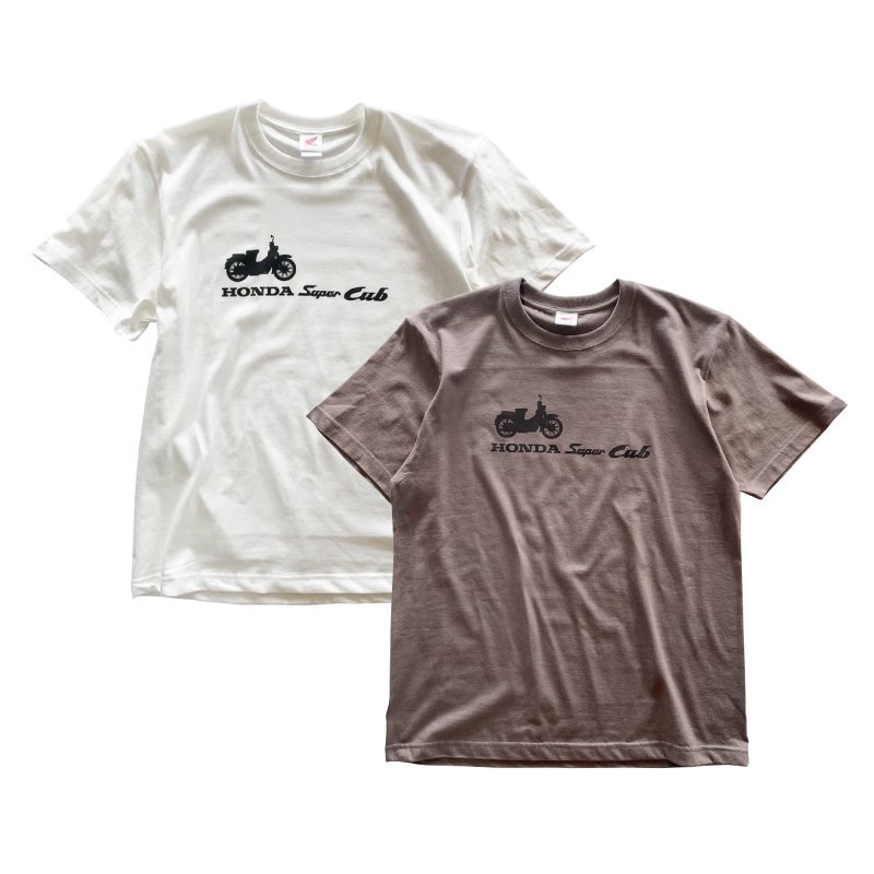 ホンダ スーパーカブ サイドシルエットプリントTシャツ