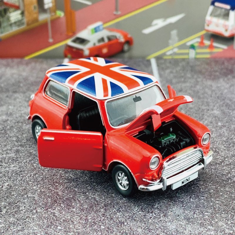 京商 Morris Mini Cooper S Mk-1 ユニオンジャックルーフ - ミニカー