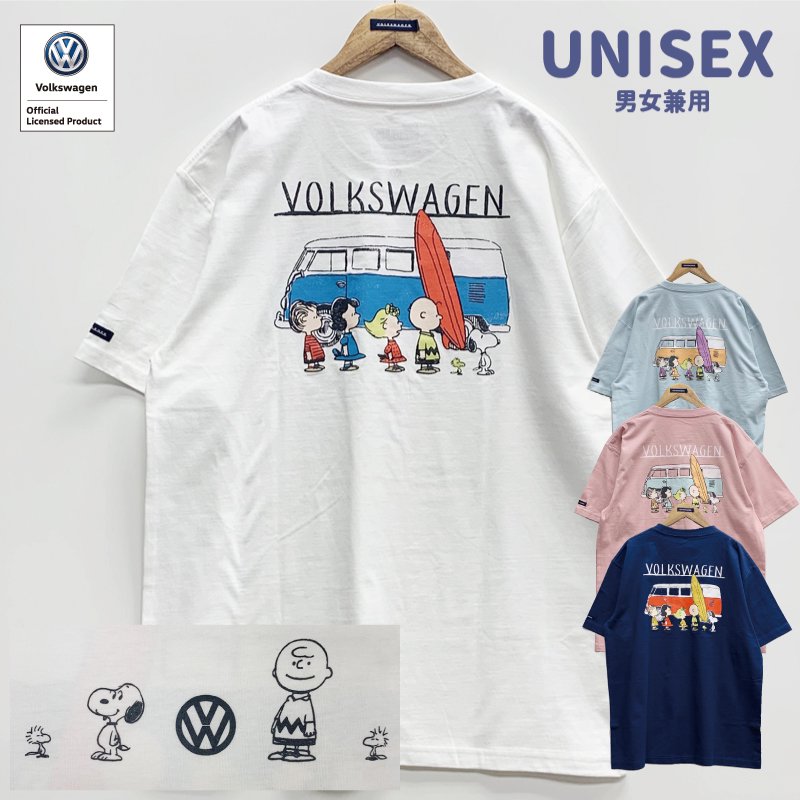 Tシャツ スヌーピー×VW プリントTシャツ 404