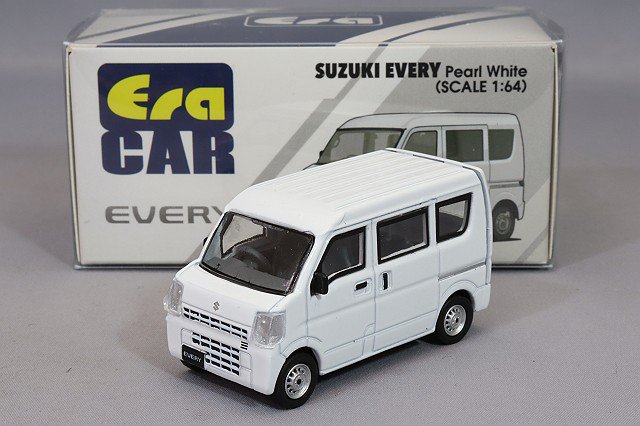 ミニカー 1/64スケール EraCar スズキ エブリイ パールホワイト