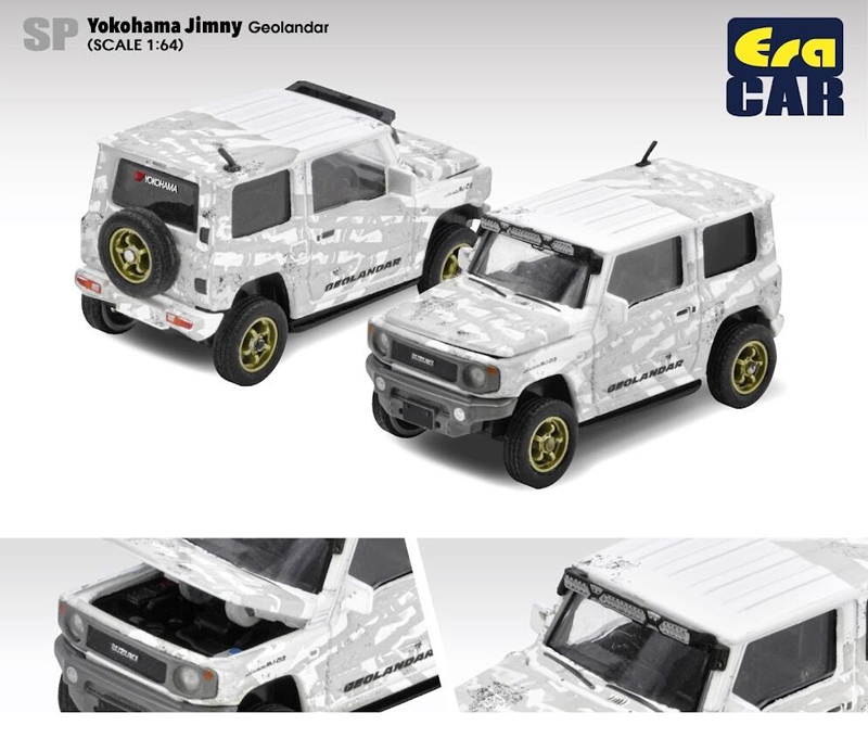 廃盤]ミニカー 1/64スケール EraCar スズキ ジムニー YOKOHAMA TIRE Jimny Geolandarヨコハマジオランダー -  CAMSHOP.JP キャムショップ