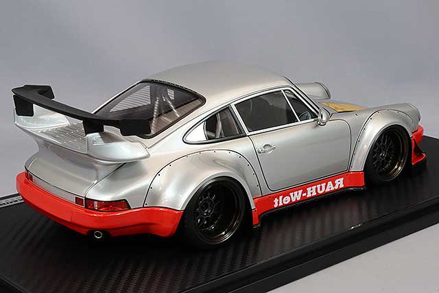 ミニカー 1/18スケール ignition model (イグニッションモデル) レジンカー RWB 930 Silver/Red ポルシェ  Porsche