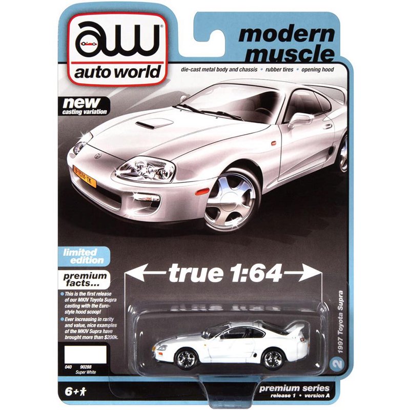 ミニカー 1/64スケール Auto World 1997 Toyota Supra (Euro Version 