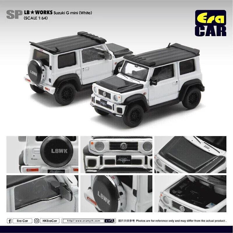 ミニカー 1/64スケール EraCar スズキ ジムニー Suzuki Jimny LB WORKS Suzuki G mini(ホワイト) -  CAMSHOP.JP キャムショップ