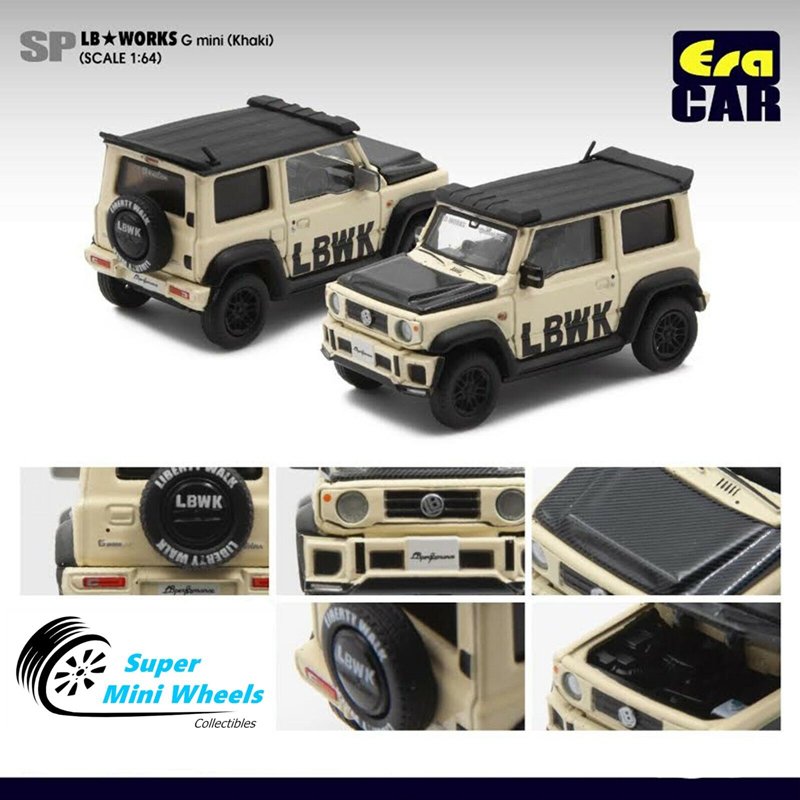 ミニカー 1/64スケール EraCar スズキ ジムニー Suzuki Jimny LB WORKS Suzuki G mini(カーキ) -  CAMSHOP.JP キャムショップ