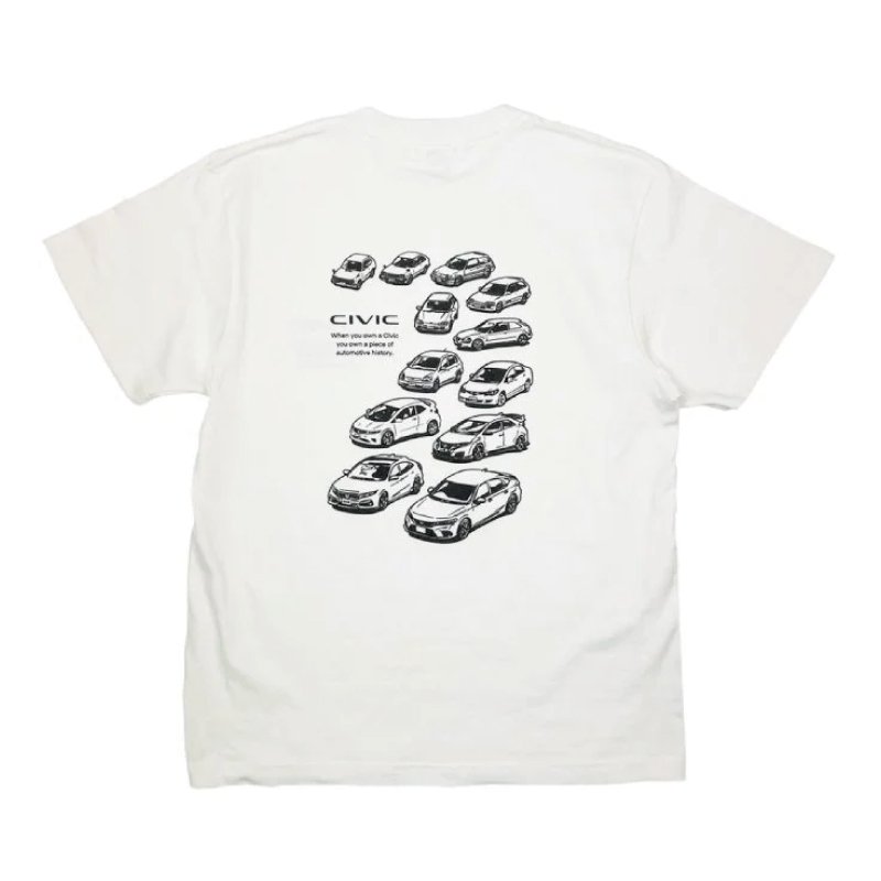 Tシャツ ホンダ 2401HD41-07 HONDA CIVIC HISTORY Tシャツ