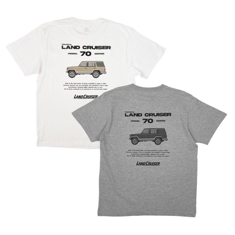 Tシャツ 2401TY01-13 トヨタ LAND CRUISER 70バックプリントTEE