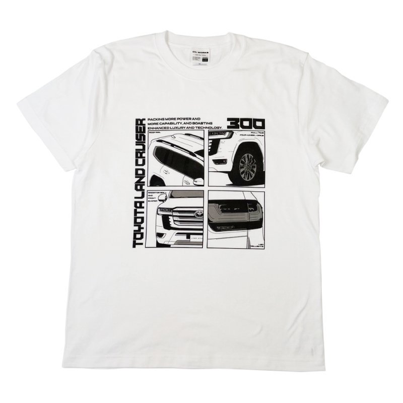 Tシャツ 2401TY01-19 トヨタ LAND CRUISER 300プリントTEE ランドクルーザー ランクル