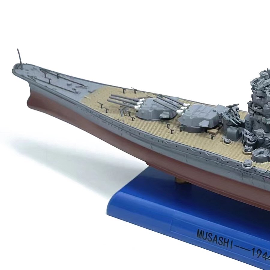 講武堂 DD10004 1/1000 スケール 日本海軍 戦艦武蔵 1944年 ダイキャスト船 模型 ミニチュア 連合艦隊 大和型戦艦 旗艦  第二次世界大戦 大日本帝国海軍