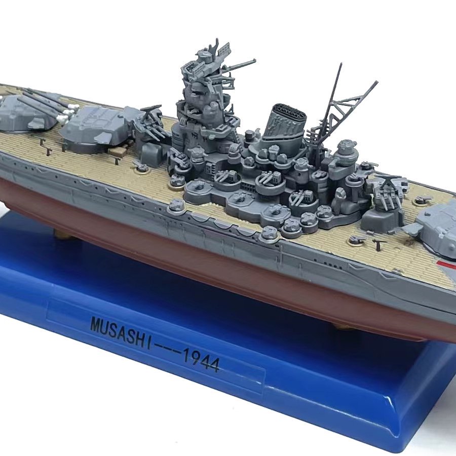 講武堂 DD10004 1/1000 スケール 日本海軍 戦艦武蔵 1944年 ダイキャスト船 模型 ミニチュア 連合艦隊 大和型戦艦 旗艦  第二次世界大戦 大日本帝国海軍