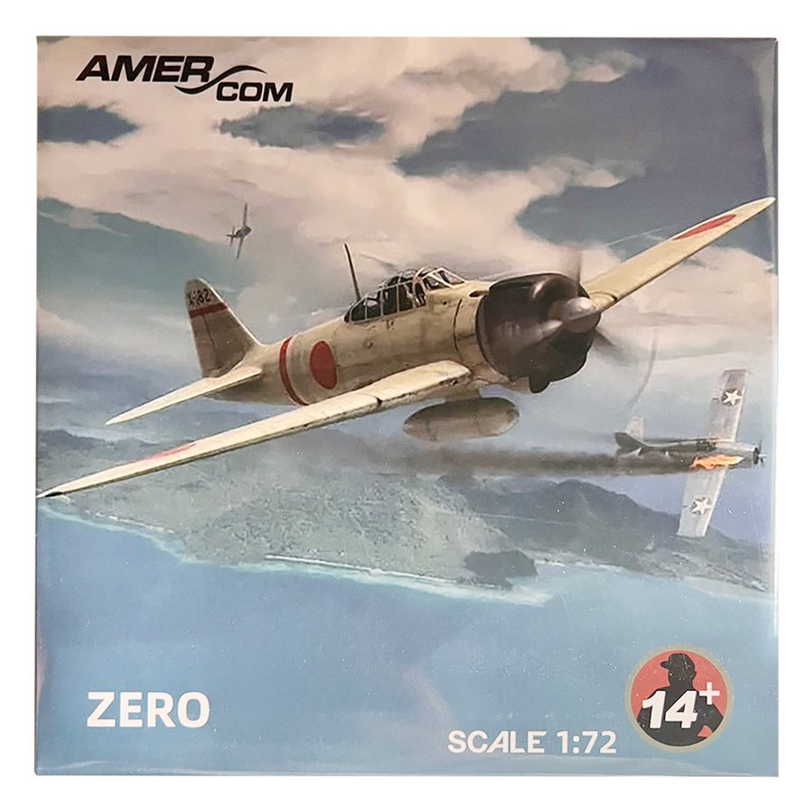 日本軍機ダイキャストミニチュア Amercom 1/72 スケール 零式艦上戦闘機 零戦