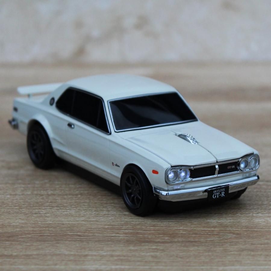 日産　車　スカイライン　マウス NISSAN SKYLINE 2000GT-R 無線マウス 日産スカイライン 2000 GT-R (通称 ハコスカ) WHITE