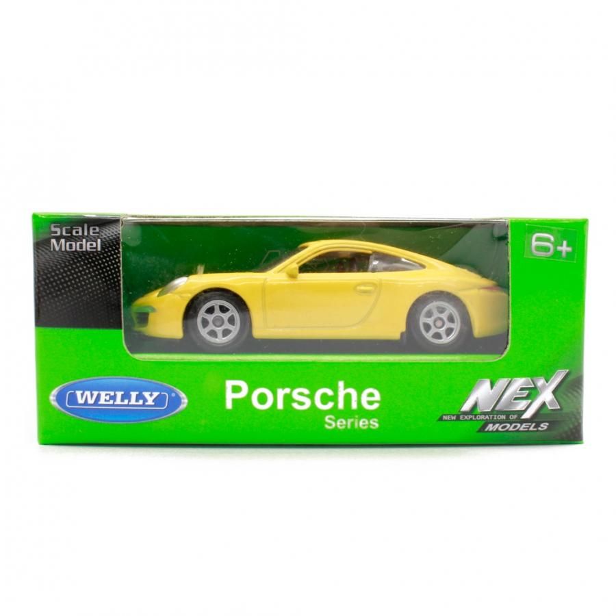 ミニカー 1/64スケール WELLY PORSCHE 911 CARRERA S YELLOW