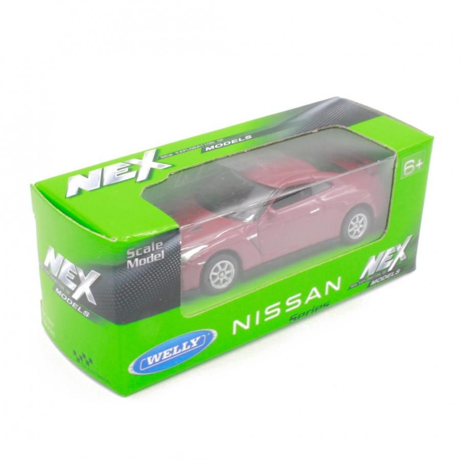 ミニカー 1/64スケール WELLY NISSAN GT-R RED 日産 レッド